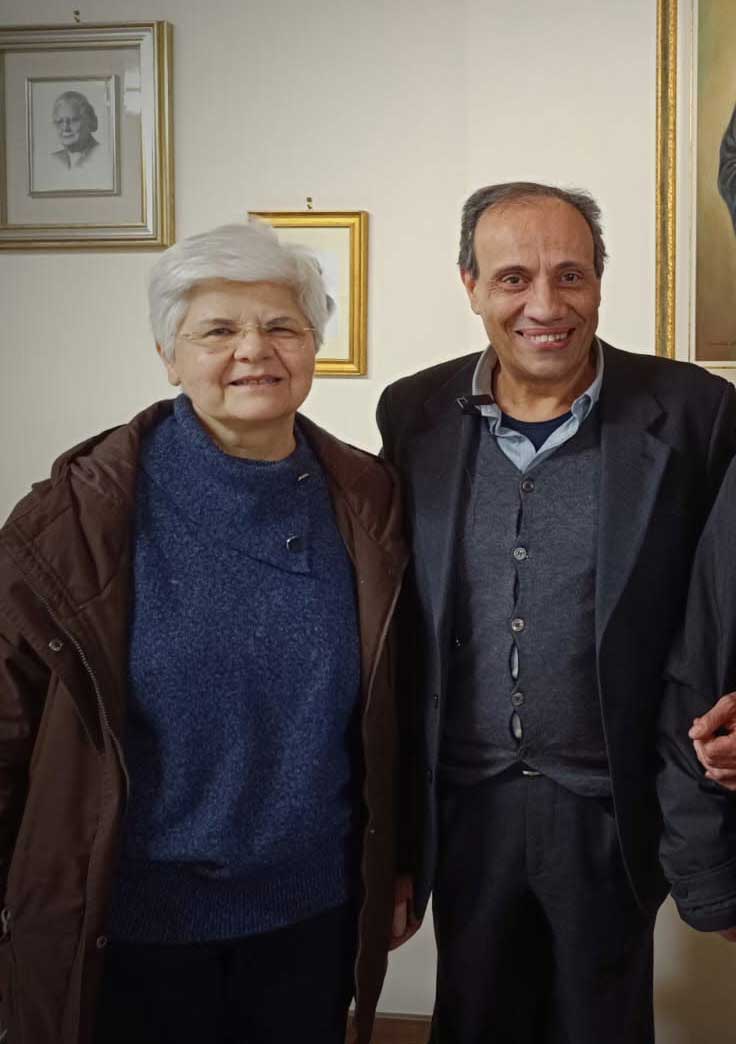 Il regista e la presidente dell'Istituto